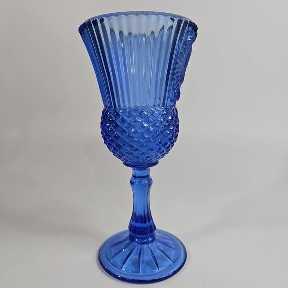 Single Avon Fostoria Cobalt Blue Goblet with George Washington 1976 - Picture 4 of 5